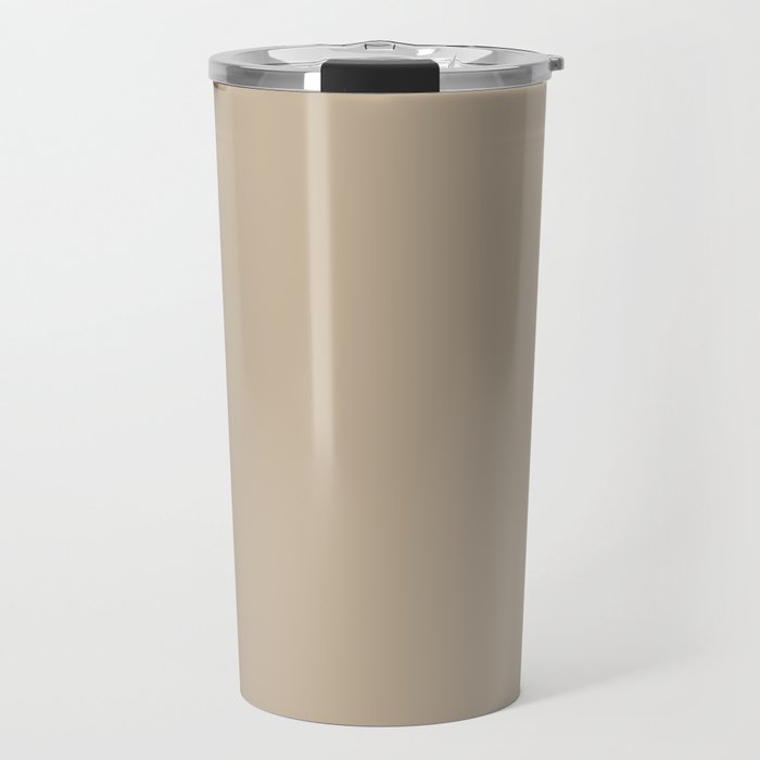 Neutral Light Brown Single Solid Color Coordinates with PPG Best Beige PPG15-16 Down To Earth Travel Mug