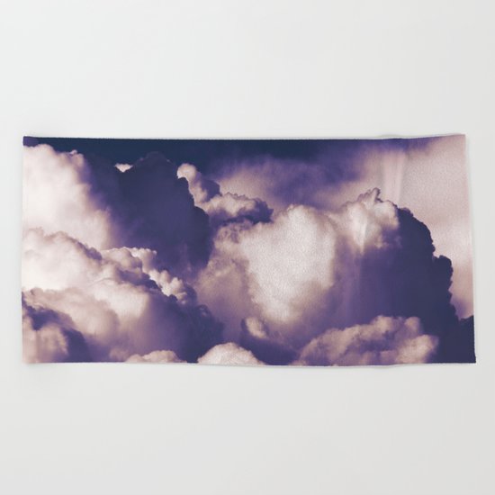 Summer clouds Beach Towel