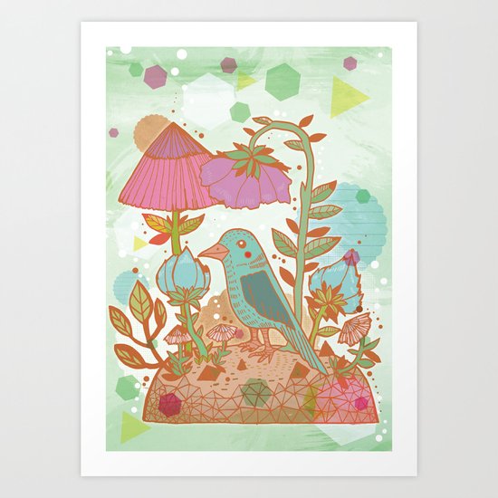 The Blue Bird Art Print