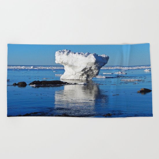 Iceberg in the Shallows Beach Towel