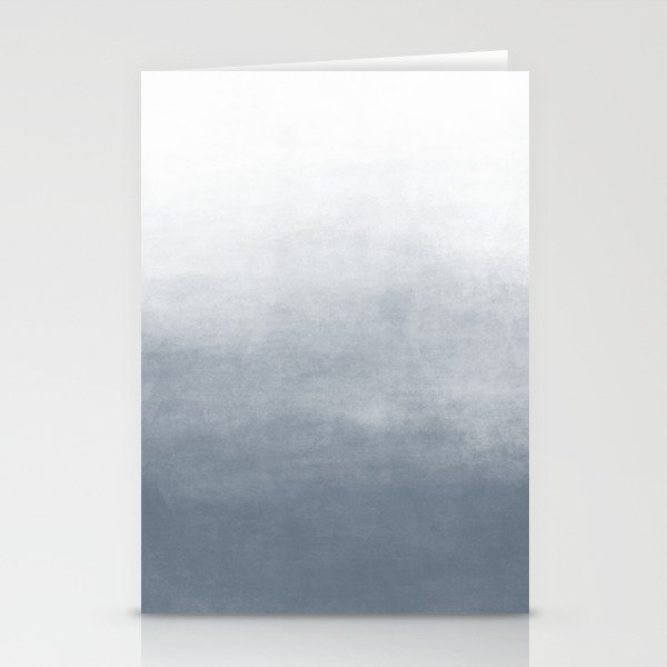 Ombre Paint Color Wash (slate gray/blue) Stationery Cards