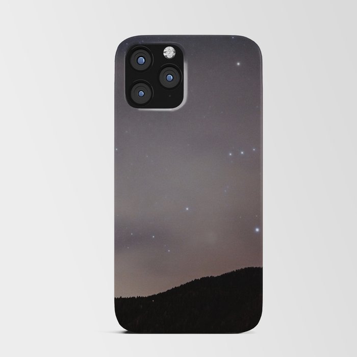 orion in the night sky in the mountains - nature and landscape photography iPhone Card Case