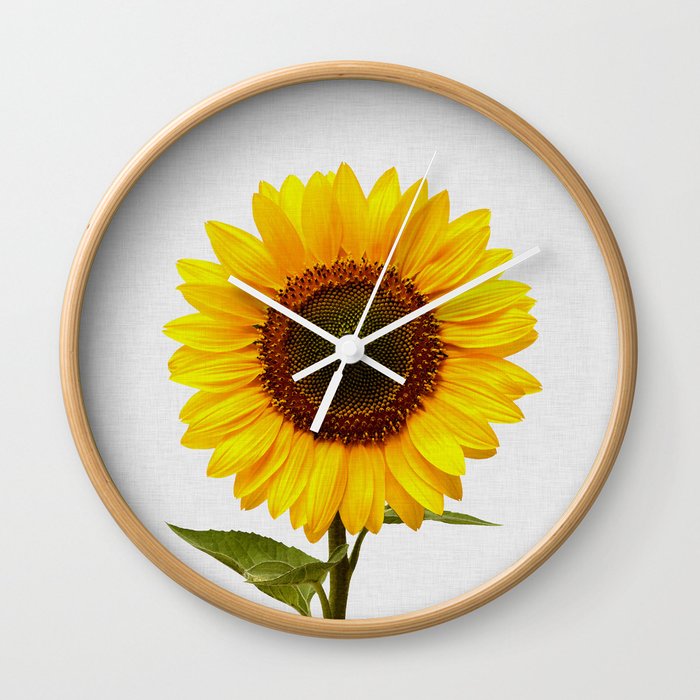 Sunflower Still Life Wall Clock