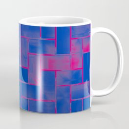 Bisexual Pride Enameled Parquet Tiles Pattern Coffee Mug
