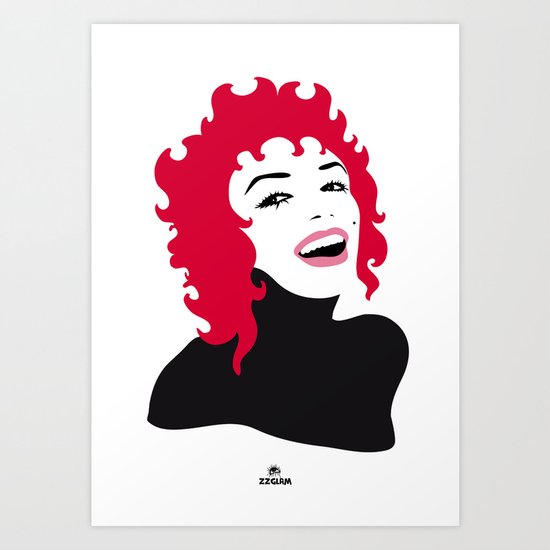 MARY SMILE Art Print