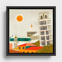 Pisa Framed Canvas