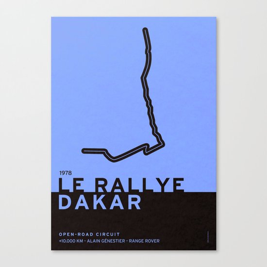 Legendary Races - 1978 Le rallye Dakar Canvas Print