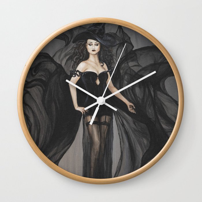 The Grey Witch Wall Clock