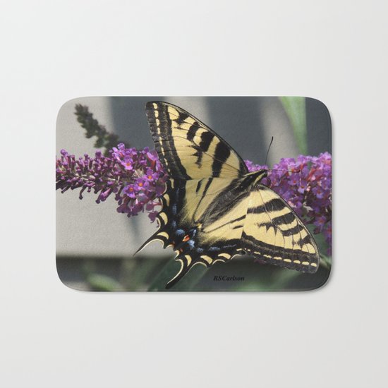 Western Tiger Swallowtail in the Shade Bath Mat