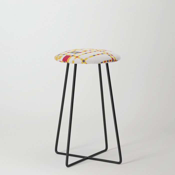 Piet Mondrian abstract Counter Stool