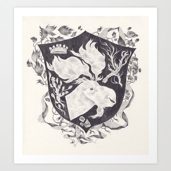 blason Art Print