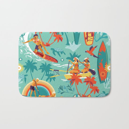 Hawaiian resort Bath Mat