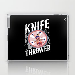 Circus Knife Thrower Circus Tent Laptop Skin