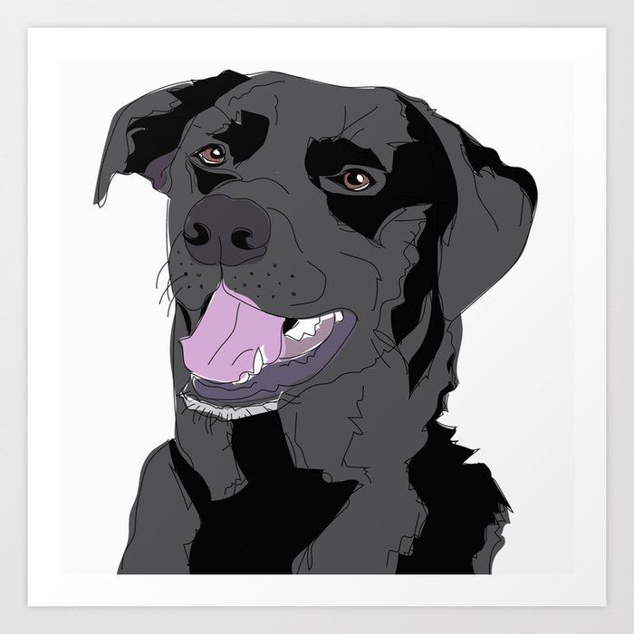 Black lab hot sale face