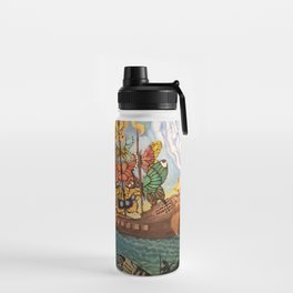 (Copy of) Ship with the Butterfly Sails by Salvador Dalí Sticker Water Bottle