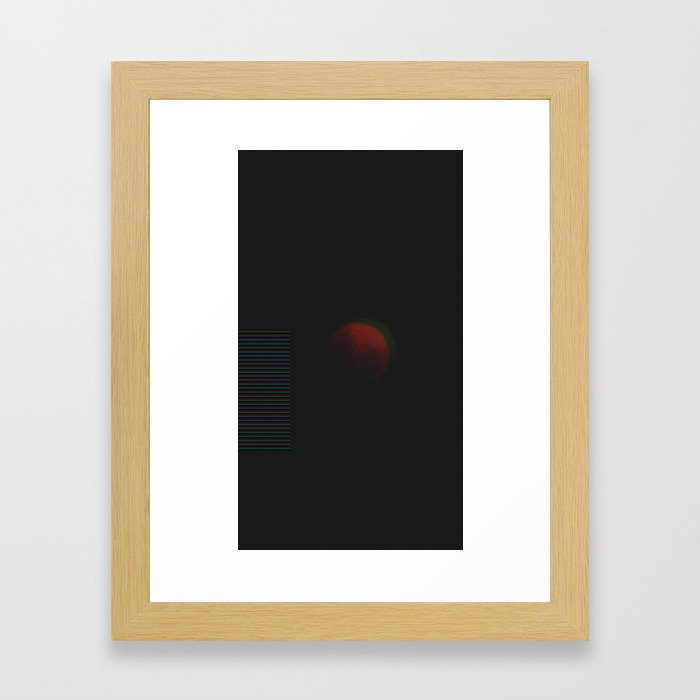 blood moon Framed Art Print