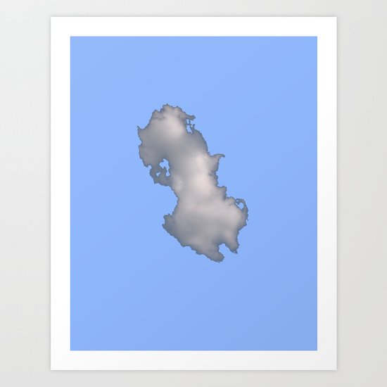 Cloud on Blue Art Print