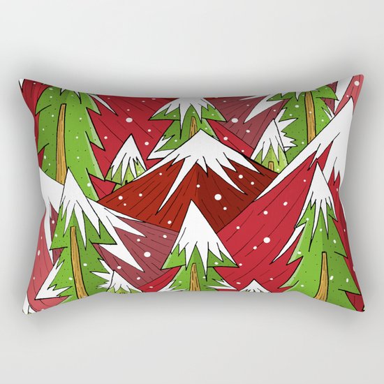 Xmas Mounts Rectangular Pillow