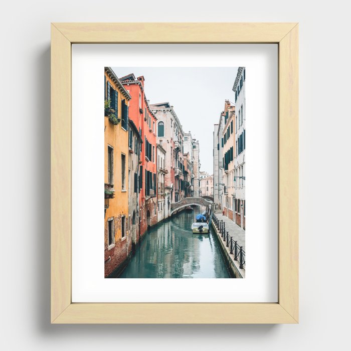 A Canal in Venice 03 Recessed Framed Print