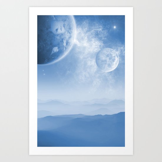 Blue Moon Art Print