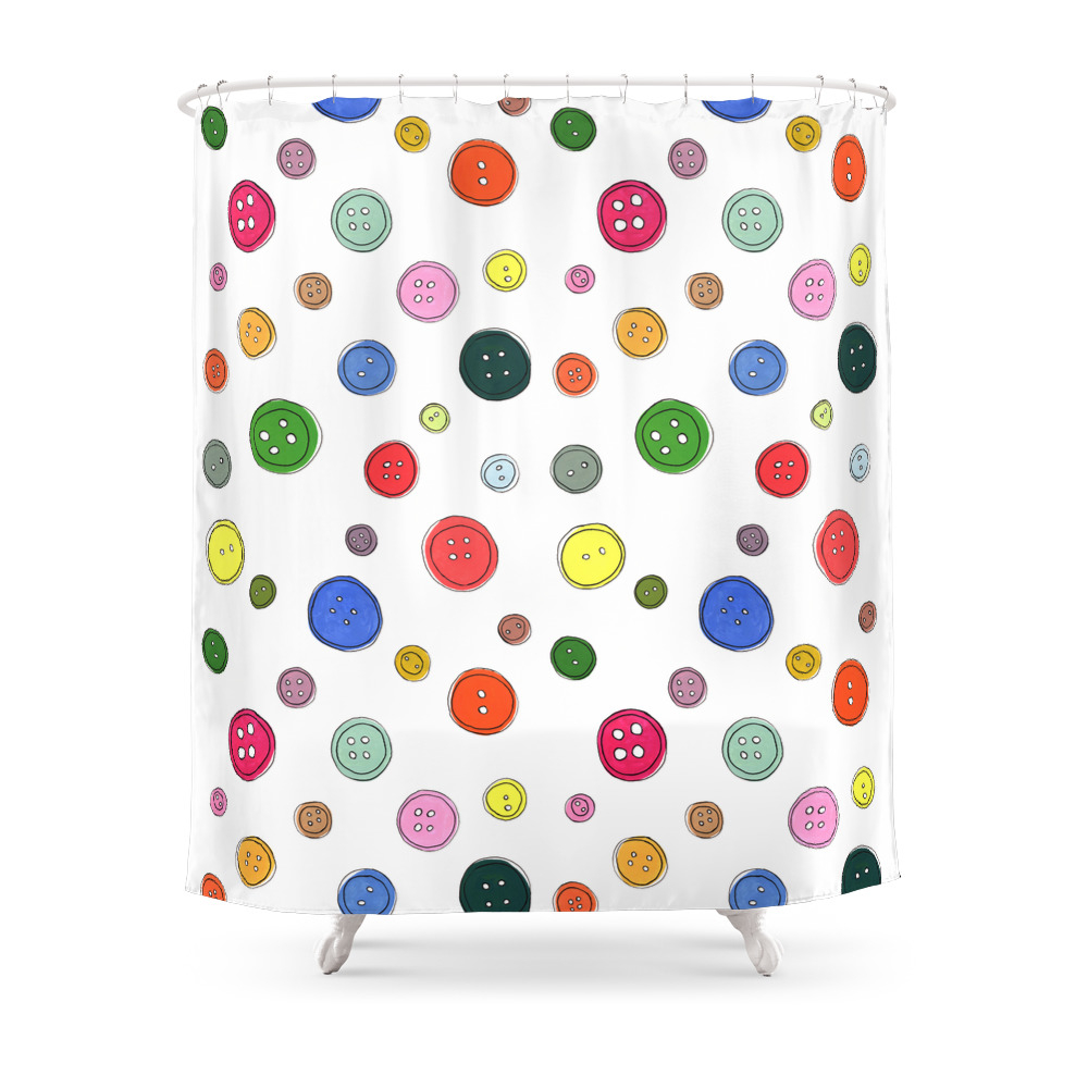 Button up Shower Curtain by idriera