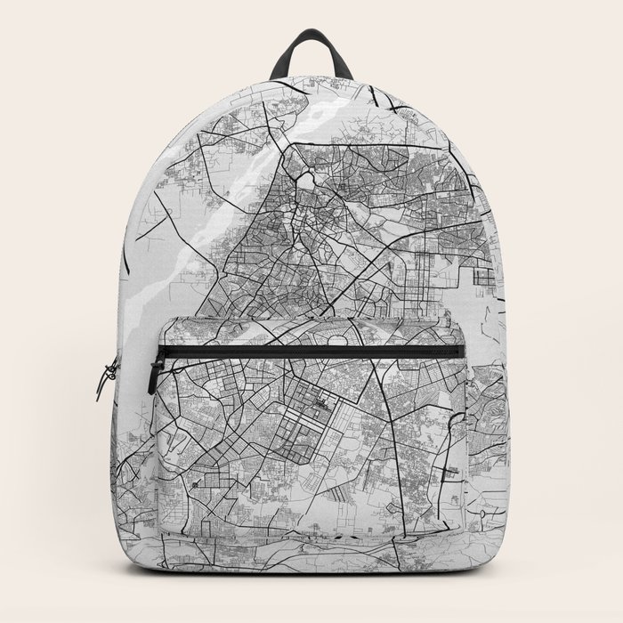 Lahore City Map of Pakistan Light Backpack by deMAP Studio Society6