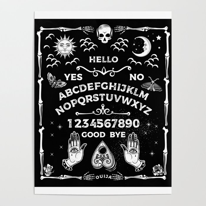 Ouija Board (black) Poster by Staubmilbe