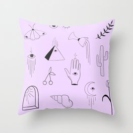Purple Flash Sheet Throw Pillow