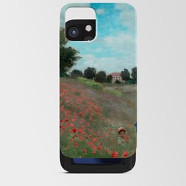 Claude Monet -  Wild Poppies Near Argenteuil 1873 iPhone Card Case