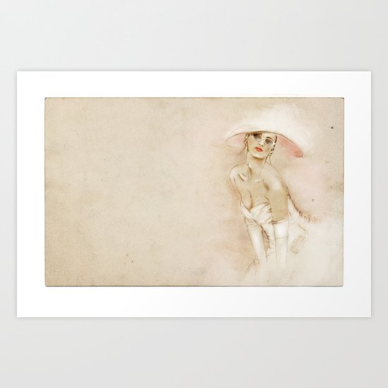 I am a lady Art Print