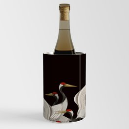 Japanese Heron Landscape Wine Chiller