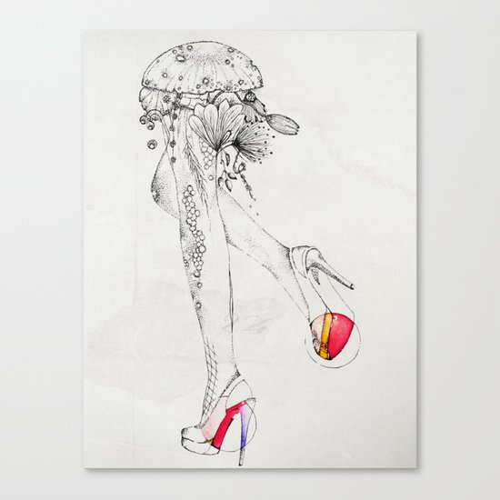 flora feet Canvas Print