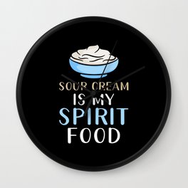 Sour Cream Wall Clock