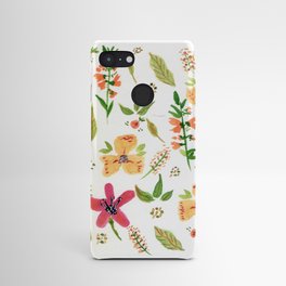 Autumn flowers watercolor pattern Android Case