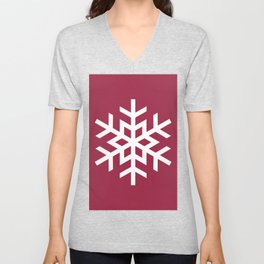 Warm Snowflake V Neck T Shirt