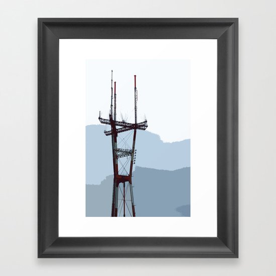 Sutro Tower Framed Art Print
