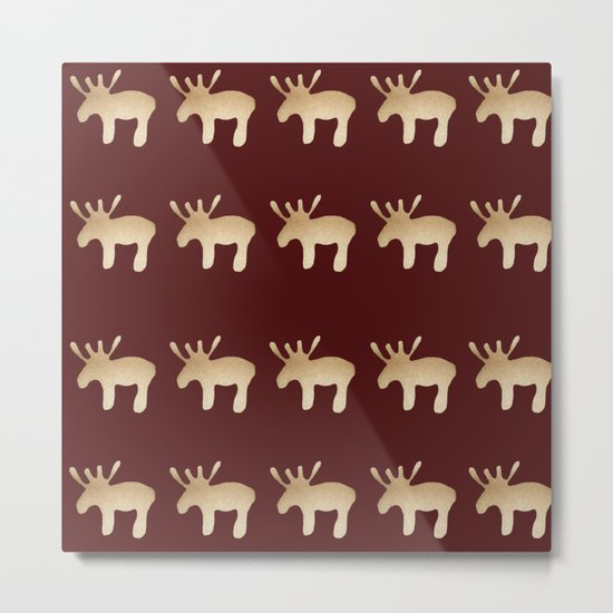 Reindeer queues Metal Print