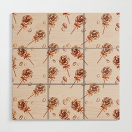 The most delicious marshmallows on a stick Wood Wall Art