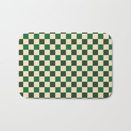 Green Crossings - Gingham Checker Print Bath Mat