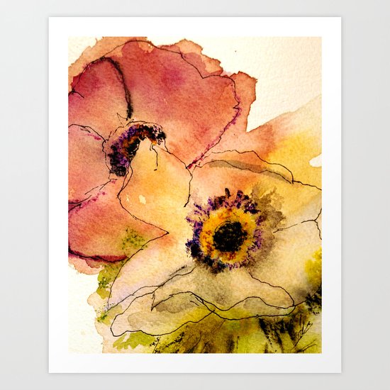 miracle flowers Art Print