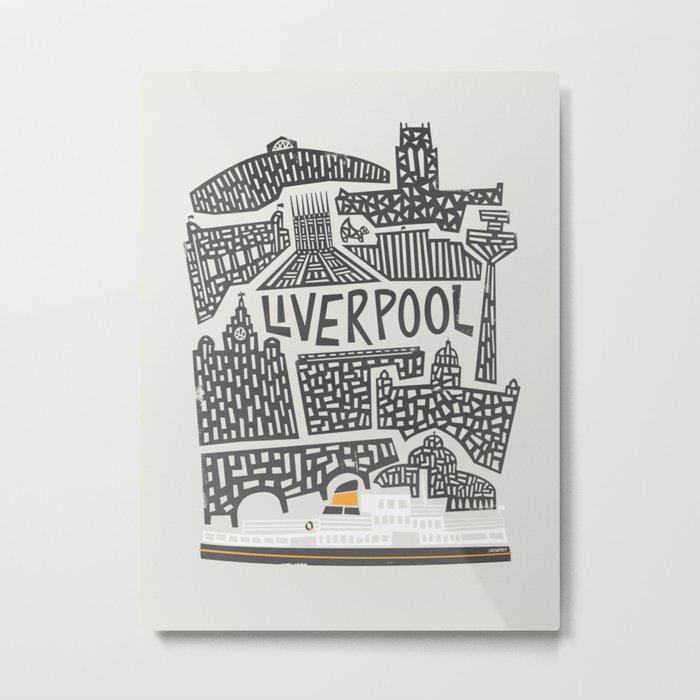 Liverpool Cityscape Metal Print