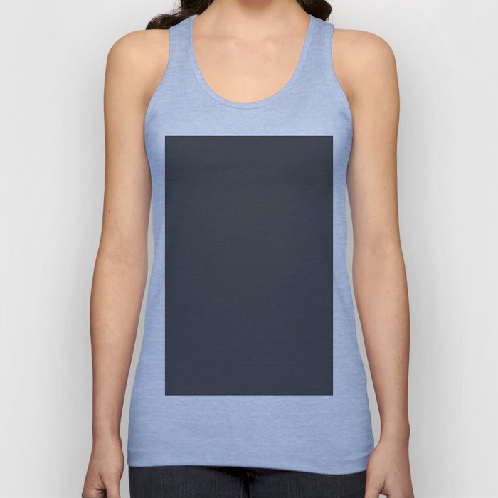 Dunn & Edwards 2019 Curated Colors Dark Engine (Dark Gray / Charcoal Gray) DE6350 Solid Color Tank Top