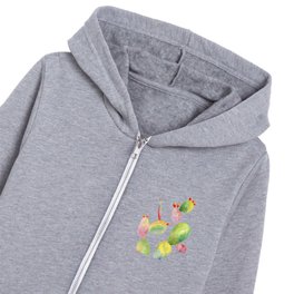 Colorful Prickly Cactus 1 Kids Zip Hoodie