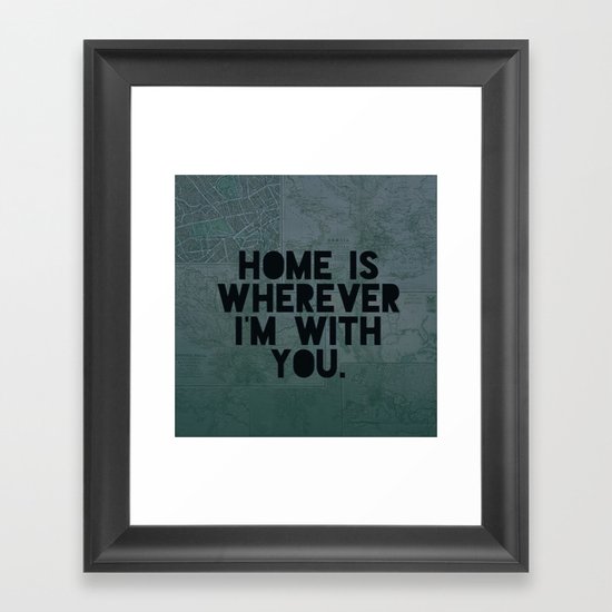 With You II Framed Art Print