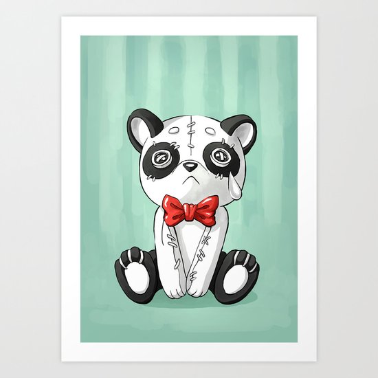 Panda Doll Art Print