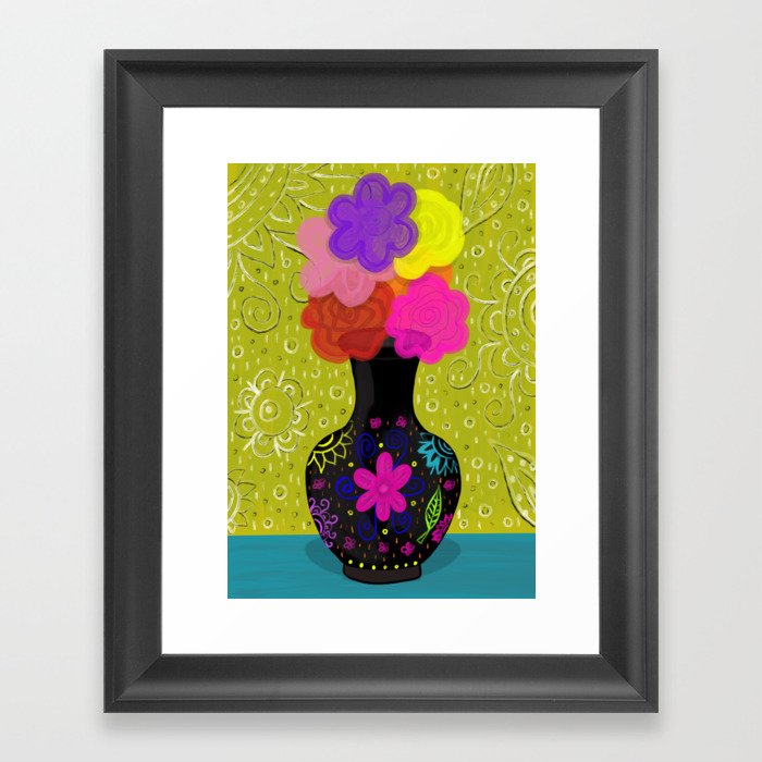 Vase of Flowers Framed Art Print