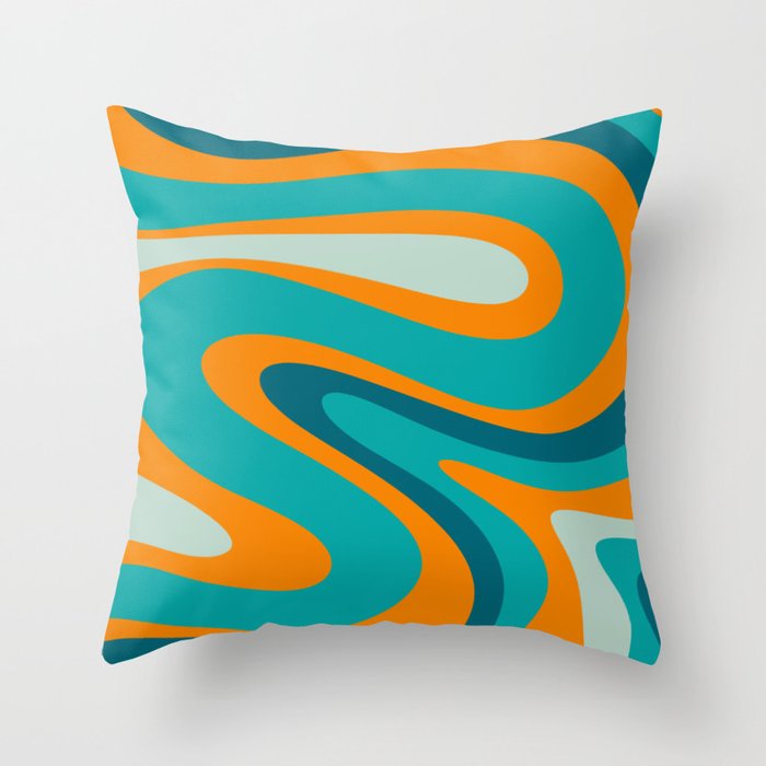 Turquoise and orange sale pillows