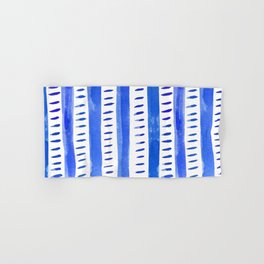 Watercolor lines - blue Hand & Bath Towel