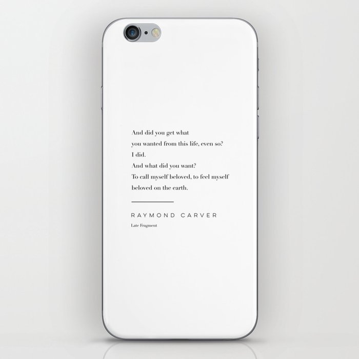 Beloved on the Earth iPhone Skin