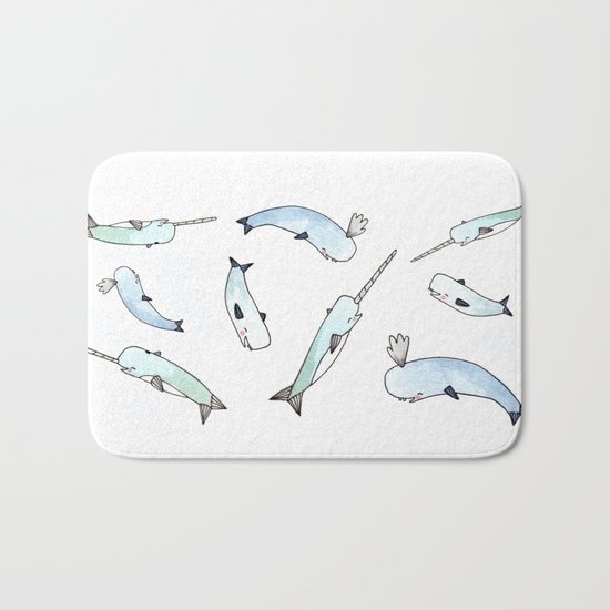 Narwhal Friends Bath Mat